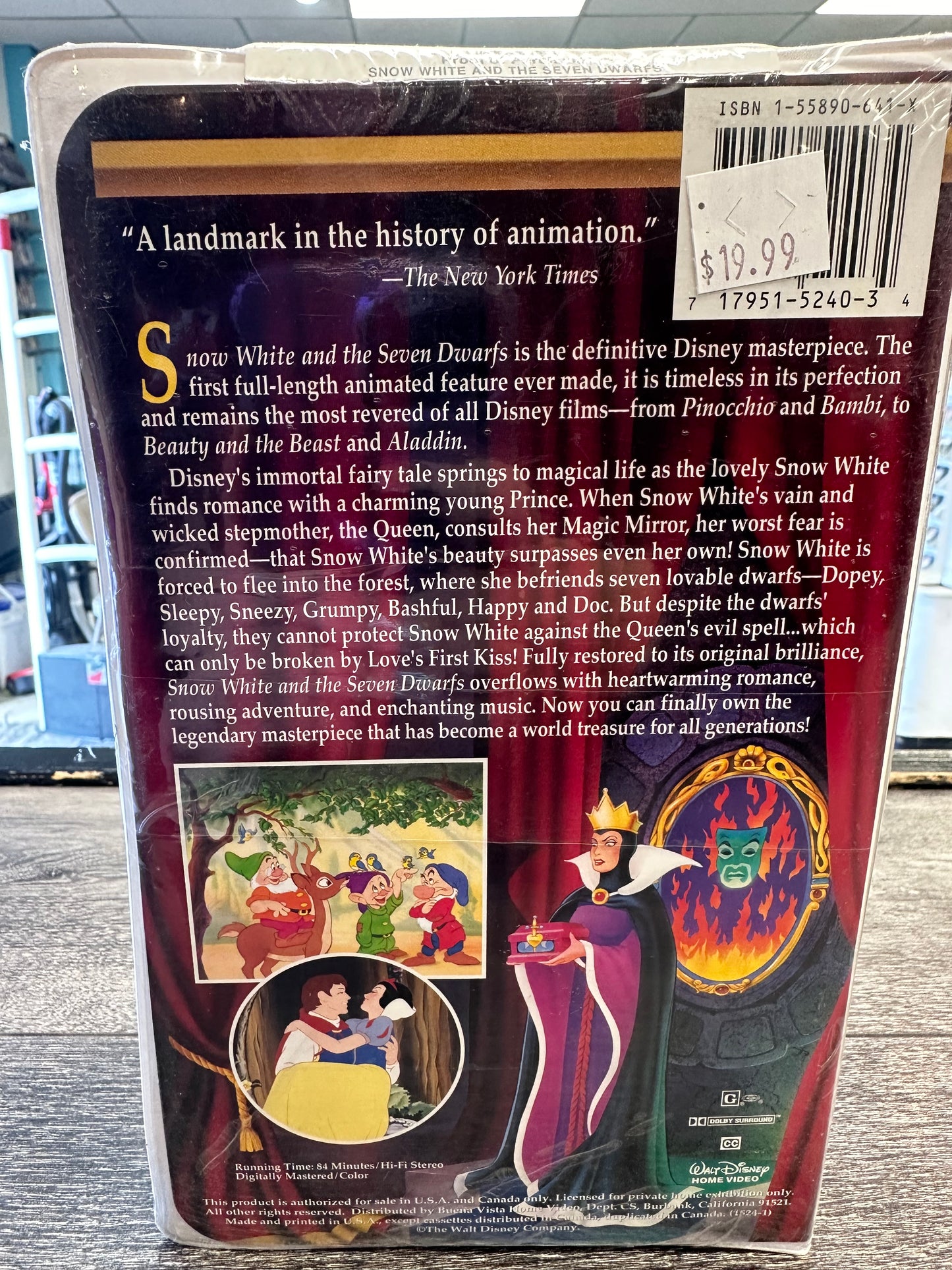 Snow White and the Seven Dwarfs VHS Movie