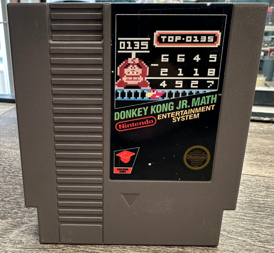 Donkey Kong Jr. Math - NES Game (rare 5 screw)
