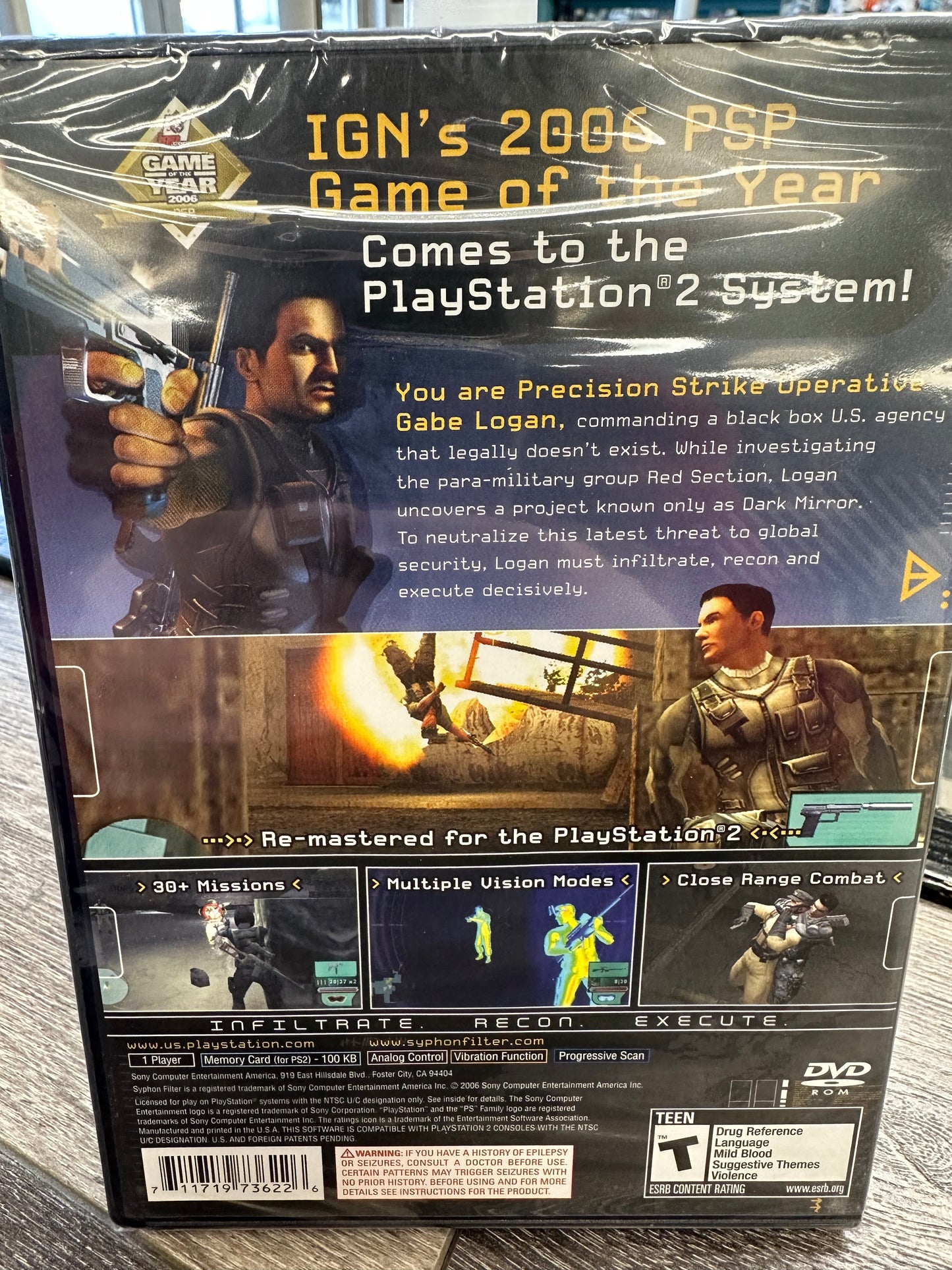 Syphon Filter Dark Mirror PS2 Game
