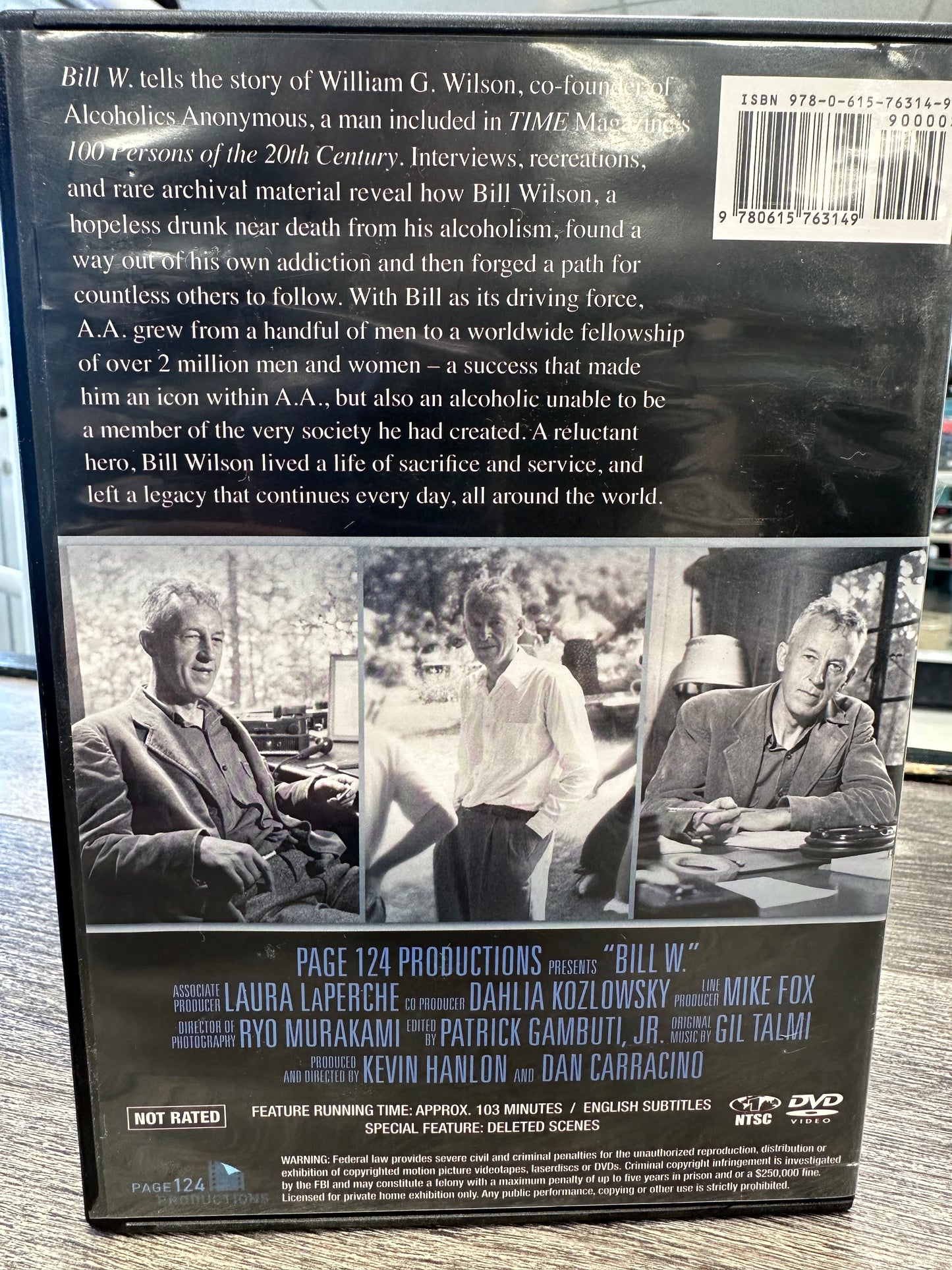 Bill W. Documentary DVD about Alcoholics Anonymous